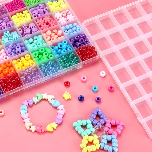 IOOLEEM Bead Organizer Box, 42 Grids 2 Pack Organizer Container Storage - size: 42 Grids (2 pack)