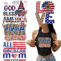 4th of July Iron on Transfer Patches USA Patriotic Heat Transfer Vinyl Decals Independence Day Washable Iron on Stickers American Flag Dwarf Love Pattern Iron on Appliques for T-Shirt Jacket DIY Craft - color: Independence Day B