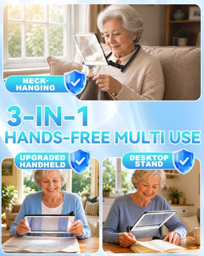 2026 Upgraded 12X Magnifying Glass with Light for Reading