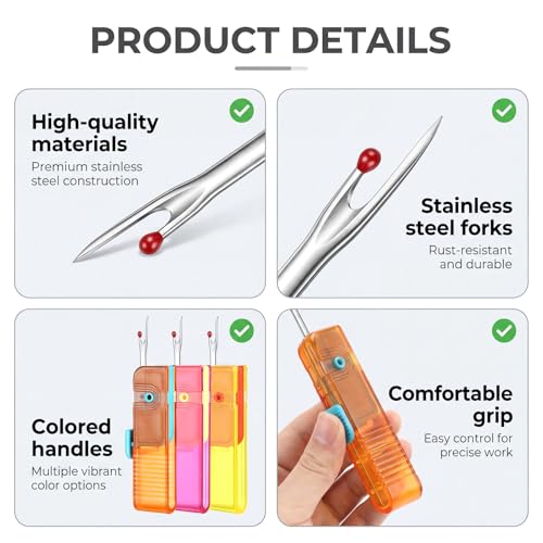 3 PCS Seam Rippers for Sewing, Folding Seam Rippers 3 Color Portable Folding Thread Stitch Remover Tool Mini Clothes Tag Remover for Sewing Crafting Removing Embroidery Hems and Seams