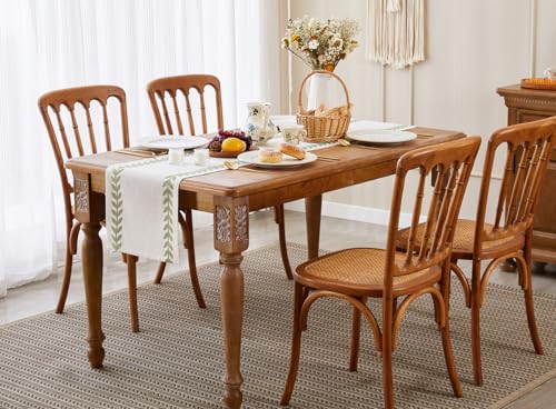 Embroidered Table Runner, Light Green Table Runners 108 Inches Long - color: Light Green, size: 13×108 Inch