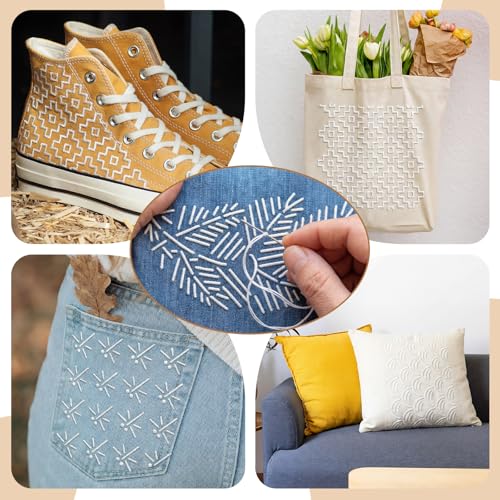Yousoontic 36 Sashiko Stencil Kit, 4.7" Plastic Templates, Modern - style: Contemporary