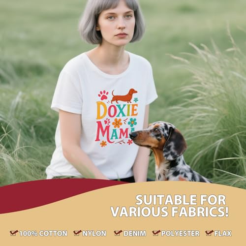 Dtf Transfers Ready to Press - 20Pcs Dog Mom Iron on Transfers for Tshirts, Dog Owners Iron on Decal Patches, Pet Animal Lovers Heat Sublimation Stickers for DIY Clothes Hat Bags Pillows Gifts - color: Dog Mom185