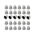 LGEGE 30PCs Silver toned Vintage DIY Crafts Metal Sewing Thimbles, Sewing Thimble (Size (Approx):19mm x 18mm)