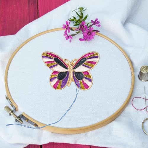 Gosknor Needle Minder Magnet, Butterfly Magnetic Needle Holder Magnetic Cross Stitch Accessories for Cross Stitch Embroidery Sewing Needlework Accessories