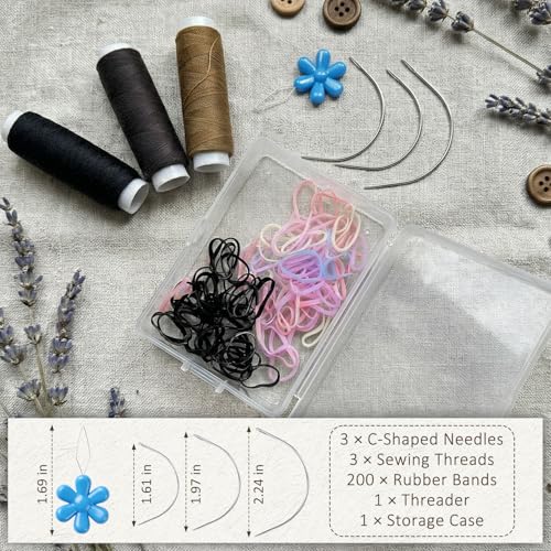 JIAMEISI Hair Extension Sewing Kit - color: Threads