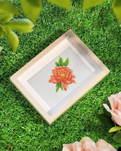 PeakLuv Small Diamond Art Kits Flowers Mini Diamond Painting Kit for Adults - color: Flowers