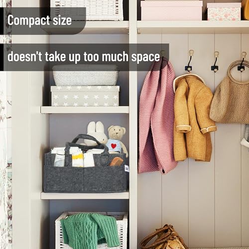Mr. Pen- Baby Diaper Caddy Organizer, Charcoal Gray - color: Charcoal Gray, size: 1 Pack, Regular