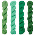 FREEBLOSS 4 Pcs Sashiko Thread Sashiko Skein 100 M*4 Colors(Green) Cotton Embroidery Thread Japanese Quilting & Embroidery Sashiko Kit Supplies Sewing Thread - color: Green