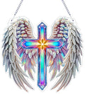 ZeeLionArt Hanging Diamonds Art kit for Adult,Angel Wings Pendant Diamonds Painting Art Kit,7.0x6.6inch Acrylic Diamonds Painting Board Kit Ornament, Special Crystal Diamond Hanging Ornament - color: DP02387