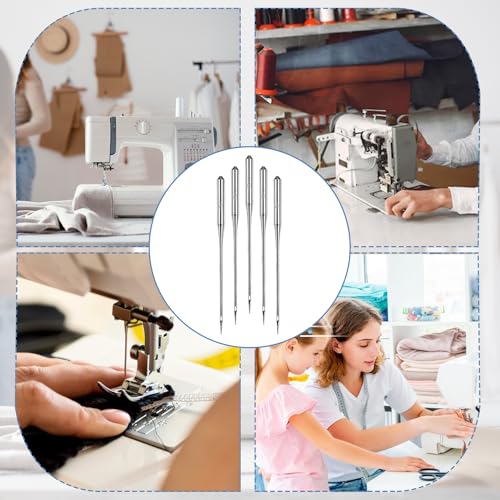 50 Pcs Universal Sewing Machine Needles Size 75/11 Sewing Needles Machine Heavy Duty Quilting Embroidery Machine Needles Regular Point Machine Needles Compatible with Singer Brother Sewing Machine