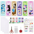 ORIGACH 6 Pack Fantasy Tarot Cross Stitch Bookmark Kit - style: Fantasy Tarot