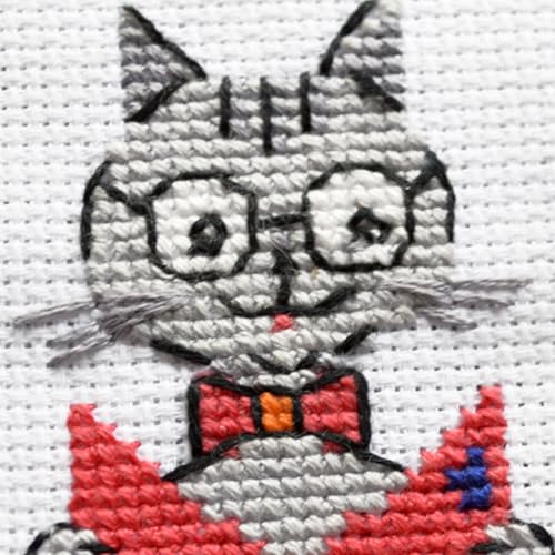 Povitrulya Booklover - Counted Cross Stitch Bookmark Kit - color: Booklover