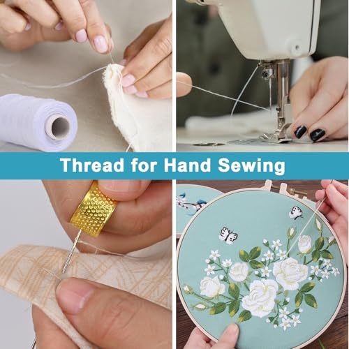 Thread for Sewing, All Purpose Thread Polyester, 400 Yards Each Spool