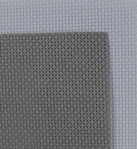 KCS 2 pc of 15" x 18"(38cmx45cm) 11 Count Cross Stitch Cotton Aida Cloth Needlework Fabric Box (Light Grey+Medium Grey,11CT) - color: Light Grey+medium Grey, size: 11CT