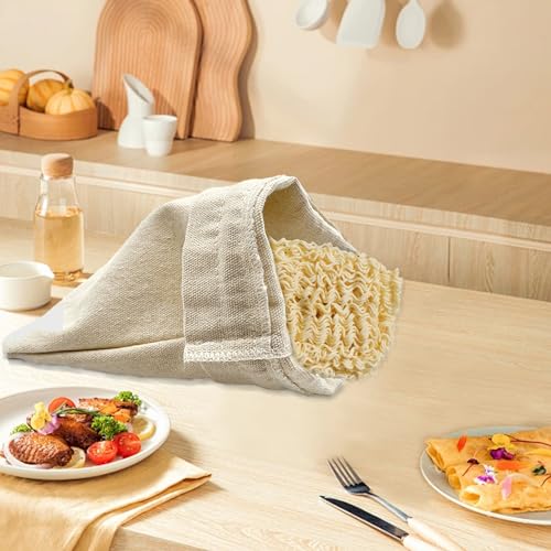 calary 50pcs Double Canvas Drawstring Bag Cotton Pouch Gift Sachet Muslin Reusable Tea Bag - style: 10.6x12.5Inch (Pack of 50)
