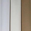 KCS 3 pc of 15" x 18"(38cmx45cm) 18 Count Cross Stitch Cotton Aida Cloth Needlework Rolled Fabric Box,18CT,White+Antique White+Khaki - color: White+antique White+khaki, size: 18CT