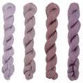 FREEBLOSS 4 Pcs Sashiko Thread Sashiko Skein 4 * 100 M Pure Cotton Embroidery Thread Japanese Sewing Threads Quilting & Embroidery Sewing Kit Supplies 4 Purple Theme Colors - color: Purple