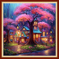 Artvxeay Stamped Cross Stitch Kits | Embroidery Kits for Beginners Craft Kit Needlepoint for Adults Supplies DIY 11CT-(Dream Cabin 18x18 inch) - color: Dream Cabin 18x18 inch