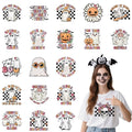 Retro Ghost Halloween Iron on Transfers 20 Pcs - color: Retro Ghost Halloween
