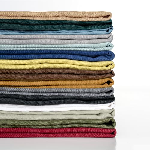 Simple&Opulence 100% Cotton Canvas Fabric 10oz. 59 Inch by The Yard, Nature Duck Fabric Textile Medium Weight for Painting, Sewing, Crafts, Embroidery, Bag, Handmade Home Decor(1 Yard, Apricot) - color: Apricot, size: 1 Yard