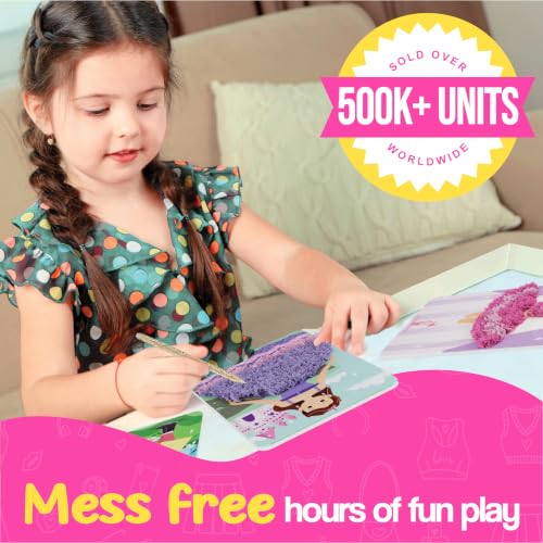 jackinthebox Poke Art Fashion Art Craft Kit for Girls, Kids, Toys, Ages 4-8 - style: Fashion