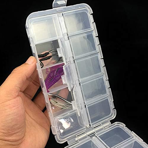 Premium 20 Compartments Tackle Boxes, Tackle Utility Boxes, Plastic Box Storage Organizer Box Adjustable, Fishing Tackle Storage Box Organizer