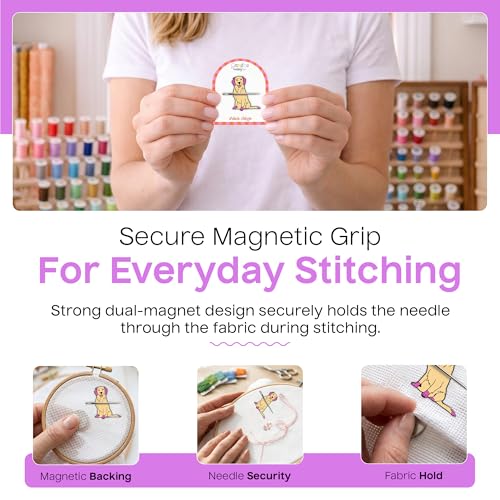 Aspen Lane Magnetic Needle Minder Needlepoint Accessory (Golden) - color: Golden
