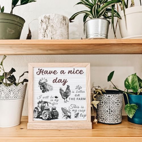 3 Sheet Sketch Farm Rub on Transfers for Crafts and Furniture - style: Farm-Black and White