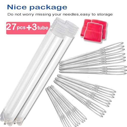 Large-Eye Blunt Needles, Sewing Needles, Embroidery Thread Needle - color: 27 PCS