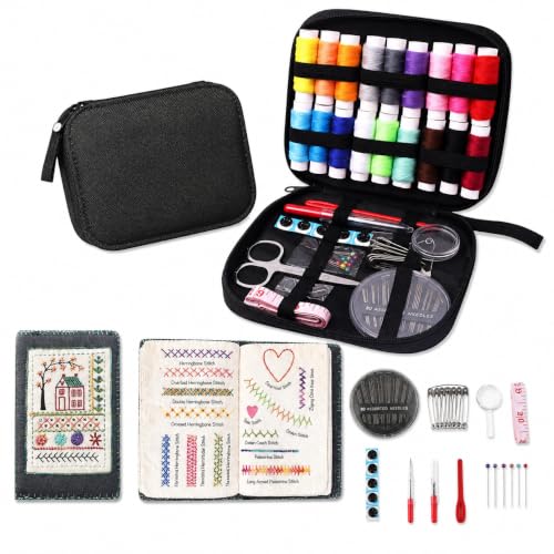 SpaLoo Embroidery Practice Kit for Beginners, Stitch Sample Book