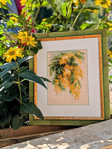 RIOLIS 1615 Mimosa Counted Cross Stitch Kit 7 x 9.5 in - style: Mimosa 1615