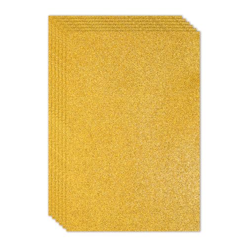 PATIKIL 2mm 1/10" Thick,16x24inch 40x60cm,Gold Tone,EVA Shiny Foam,6 Pcs - color: Gold Tone