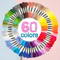 LOVIMAG Embroidery Thread 60pcs Friendship Bracelet String Floss Kit Yarn - style: 60pcs