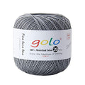 golo Crochet Thread Size 20 Yarn for Hand Knitting Size 20 Silver Grey 517 - color: 517 Silver grey
