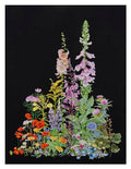 Thea Gouverneur - Counted Cross Stitch Kit - American Wild Flowers - Aida Black - 16 Count - Embroidery Kit for Adults - DMC Embroidery Threads and Other Cross Stitch Supplies Included - 554.05 - color: 554.05 Aida Black