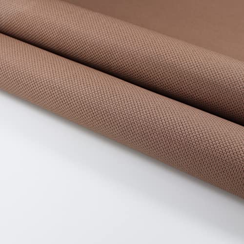 KCS 6 pc of 12" x 18" (30cmx45cm) 14CT Counted Cotton Aida Cloth Cross Stitch Fabric (Coffee+Brown) - color: Coffee+brown