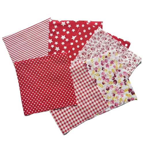 Cotton Quilting Fabric Squares, 42 Piece, 5x5 Inch, Pre-Cut