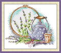 CaptainCrafts Counted Cross Stitch Kits for Adults Tea Pattern - color: Cross Stitch and Afternoon Tea in Summer, style: Counted 14CT