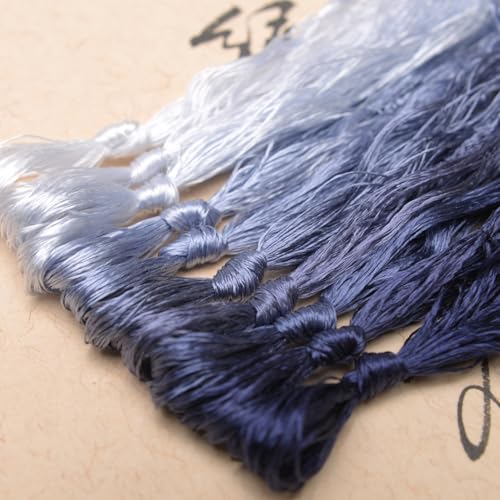 100% Mulberry Silk Embroidery Thread 10 Colors 110m Each (22) - color: 22