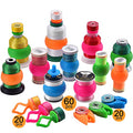 New brothread 60 Thread Spool Holder + 20 Bobbin Holders + 20 Bobbin Clips - color: 60 Spool Huggers + 20 Bobbin Holders + 20 Bobbin Clamps