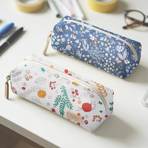 Aubliss 8pcs Fat Quarter Fabric Bundles 20'' x 20'' Cotton Craft Fabric - color: Navy Floral