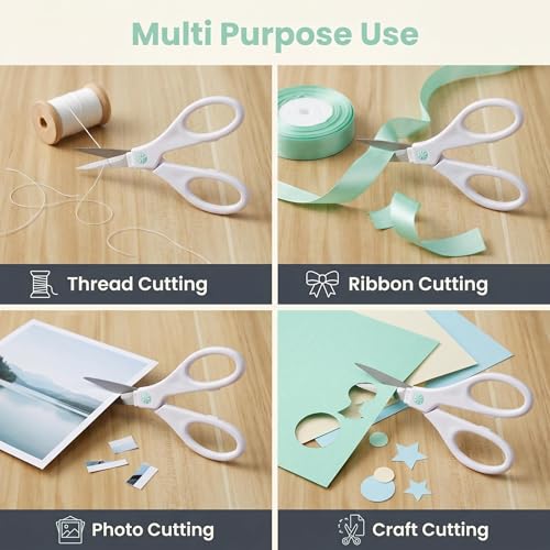 2-Pack Precision Craft Scissors for Sewing Embroidery and Paper