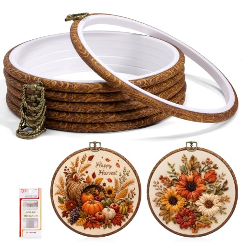Caydo 6PCS 8inch Embroidery Hoops Display Frame - size: 8.5 Inch