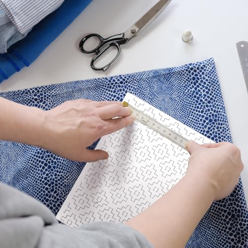 Hahafelt 24pcs Sashiko Stencil, Sashiko Pattern Template