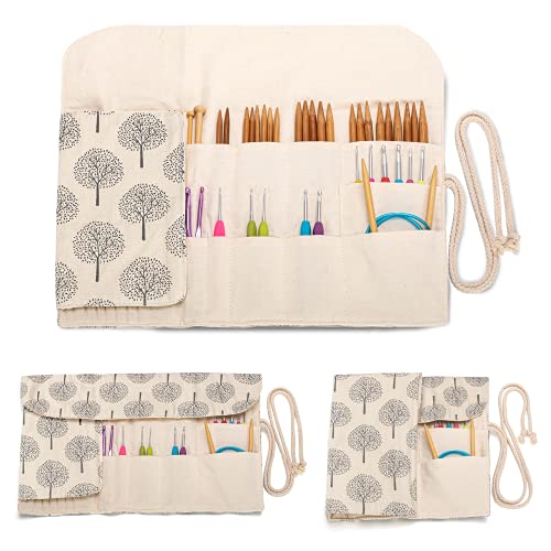 Teamoy Knitting Needle Crochet Hook Case Organizer Holder(up to 11"), Tree - color: Tree, size: 11 inches