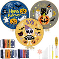 TINDTOP Halloween Embroidery Kit for Adult, Embroidery DIY Starter Kit - color: Halloween 3 Kits A