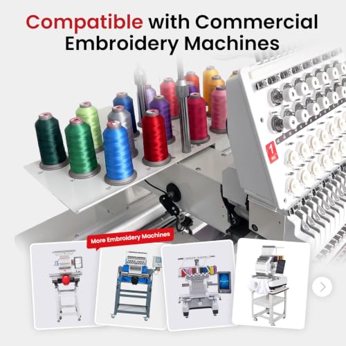 BAI Polyester Embroidery Machine Thread 5000 Yards Apricot Orange+824 - color: Apricot Orange+824