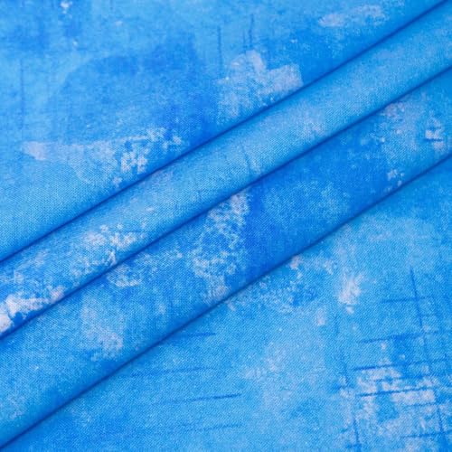 ROC-lon® 100% Cotton, 108" Wide, Preshrunk, Lightweight, Quilt Backing Fabric for Sewing and Craft Tone On Tone Blue, 3 Yard Cut - color: Tone on Tone Blue, size: 3 yard pre cut