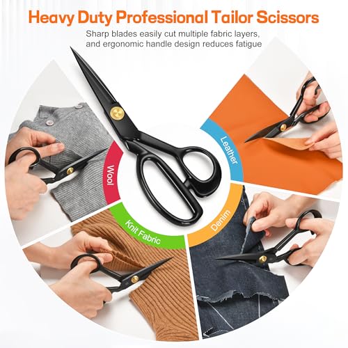 SUTQIGUI Sewing Kit for Adults with Heavy Duty Fabric Scissors, 241 Pcs Newly Upgraded Hand Travel Sewing Kit Professional Needle and Thread Kit, Portable Sewing Supplies for Travel Home Beginners